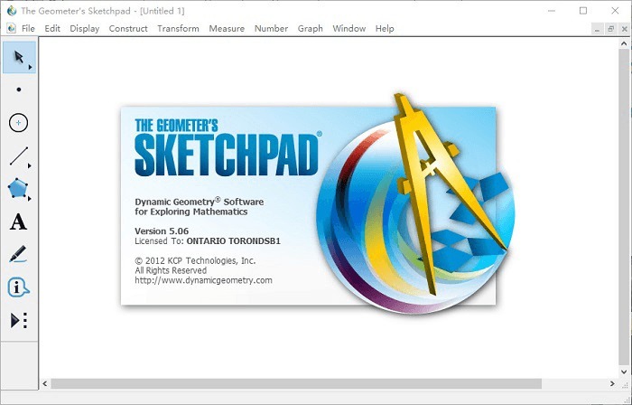 گېئومېتىرىيەلىك سىزما تاختىسى Sketchpad 5.0.6